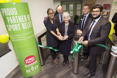 Ribbon cutting Archway Leisure Centre