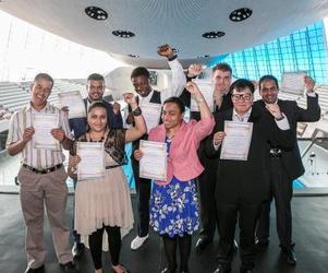 Graduates from the 'Steps into Work' programme